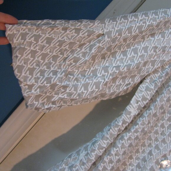 Multiples Blouse 2X Plus Size NWT $85 Semi Sheer Shirt Jacket Shirtjac - Picture 4 of 5